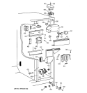 FRESH FOOD SECTION Diagram and Parts List for TFT20JRBBWW  General Electric Refrigerator