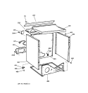 CABINET Diagram and Parts List for NWSR473GV0AA  Hotpoint Dryer