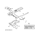 GAS VALVE & BURNER ASSEMBLY Diagram and Parts List for NBXR453GV0AA  Hotpoint Dryer
