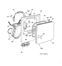 FRONT PANEL & DOOR Diagram and Parts List for NJSR453EW0AA  Hotpoint Dryer