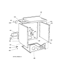 CABINET Diagram and Parts List for NJSR453EW0AA  Hotpoint Dryer