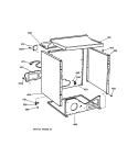 CABINET Diagram and Parts List for NJSR453GW0AA  Hotpoint Dryer
