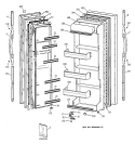 DOORS Diagram and Parts List for CSK20GABBAD  Hotpoint Refrigerator