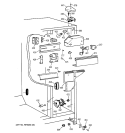 FRESH FOOD SECTION Diagram and Parts List for MST20GABBWW  General Electric Refrigerator