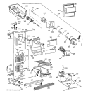FREEZER SECTION Diagram and Parts List for TFT22JWBBAA  General Electric Refrigerator