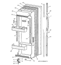 FRESH FOOD DOOR Diagram and Parts List for TFK22PRBBAA  General Electric Refrigerator