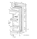 FRESH FOOD DOOR Diagram and Parts List for TPJ24BIBBWW  General Electric Refrigerator