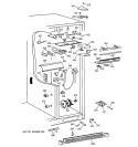 FRESH FOOD SECTION Diagram and Parts List for TPJ24BIBBWW  General Electric Refrigerator