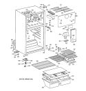 CABINET Diagram and Parts List for TBX14DABHRAA  General Electric Refrigerator