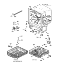 BODY PARTS Diagram and Parts List for GSD3420Z04BB  General Electric Dishwasher