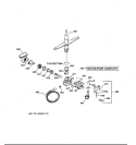 MOTOR - PUMP MECHANISM Diagram and Parts List for GSD3420Z04BB  General Electric Dishwasher