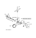 MOTOR - PUMP MECHANISM Diagram and Parts List for GSD4310Z04AA  General Electric Dishwasher