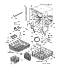 BODY PARTS Diagram and Parts List for GSD4910Z04AA  General Electric Dishwasher
