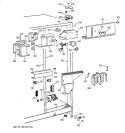FRESH FOOD SECTION Diagram and Parts List for TFK25PRBBAA  General Electric Refrigerator