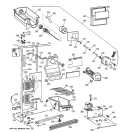 FREEZER SECTION Diagram and Parts List for TFT25JWBBWW  General Electric Refrigerator