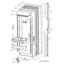 FRESH FOOD DOOR Diagram and Parts List for TFT27PRBBAA  General Electric Refrigerator