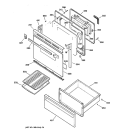 DOOR & DRAWER PARTS Diagram and Parts List for JBP63BB1AD  General Electric Range