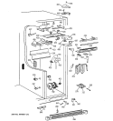 FRESH FOOD SECTION Diagram and Parts List for TFK30PRBBWW  General Electric Refrigerator
