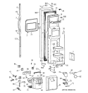FREEZER DOOR Diagram and Parts List for TFK28ZFBBAA  General Electric Refrigerator