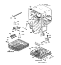 BODY PARTS Diagram and Parts List for GSD3910C04AA  General Electric Dishwasher