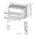 FREEZER DOOR Diagram and Parts List for TBX21DACARAA  General Electric Refrigerator