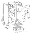 CABINET Diagram and Parts List for CTX16CYBHLWW  Hotpoint Refrigerator