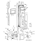 FREEZER DOOR Diagram and Parts List for MSK28DRBBAA  General Electric Refrigerator