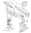 FREEZER SECTION Diagram and Parts List for MSK28PFBBAA  General Electric Refrigerator