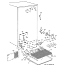 UNIT PARTS Diagram and Parts List for MSK28PFBBAA  General Electric Refrigerator