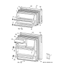 DOORS Diagram and Parts List for TBX14SYBJRAA  General Electric Refrigerator