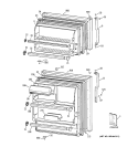 DOORS Diagram and Parts List for TBT18NABJRAA  General Electric Refrigerator