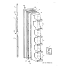 FREEZER DOOR Diagram and Parts List for TFX20SABCAA  General Electric Refrigerator