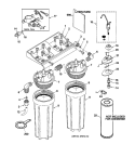 Section Diagram and Parts List for GNUT05B01  General Electric Water Filter System