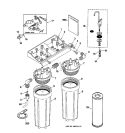 Section Diagram and Parts List for GNUT03B01  General Electric Water Filter System