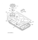 COOKTOP Diagram and Parts List for JGP960SEA1SS  General Electric Cooktop
