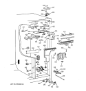 FRESH FOOD SECTION Diagram and Parts List for TPG21KRBCWH  General Electric Refrigerator