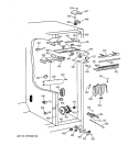 FRESH FOOD SECTION Diagram and Parts List for TPX21BRBCBB  General Electric Refrigerator