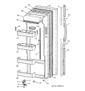 FRESH FOOD DOOR Diagram and Parts List for TPX21PRBCAA  General Electric Refrigerator