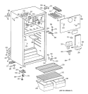 CABINET Diagram and Parts List for TBG14SACCRWW  General Electric Refrigerator