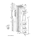 FREEZER DOOR Diagram and Parts List for TFX22ARBCWW  General Electric Refrigerator