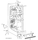 FREEZER SECTION Diagram and Parts List for TFX22JABCAA  General Electric Refrigerator