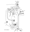 FRESH FOOD SECTION Diagram and Parts List for TFX22JABCAA  General Electric Refrigerator