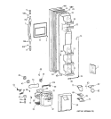 FREEZER DOOR Diagram and Parts List for TFX22GRBCWW  General Electric Refrigerator