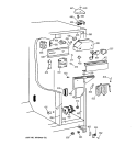 FRESH FOOD SECTION Diagram and Parts List for TFX22QRCBWW  General Electric Refrigerator
