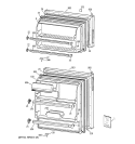 DOORS Diagram and Parts List for CTX16BYBJLAA  Hotpoint Refrigerator