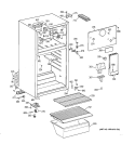 CABINET Diagram and Parts List for CTX14AYBJLWW  Hotpoint Refrigerator
