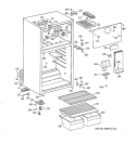 Part Location Diagram of WR02X10052 GE BRACKET EVAP FAN Front