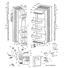DOORS Diagram and Parts List for MSZ20GWCCWW  General Electric Refrigerator