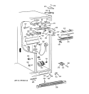 FRESH FOOD SECTION Diagram and Parts List for TPX24BIBCBB  General Electric Refrigerator