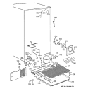 UNIT PARTS Diagram and Parts List for TPX24BIBCBB  General Electric Refrigerator